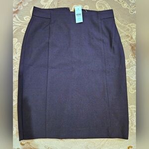 Ann Taylor deep sky navy Seamed Pencil Skirt- size 2 petite BRAND NEW NEVER WORN